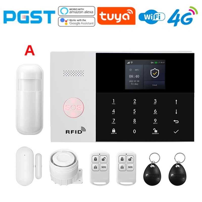 Сигнализация для умного дома PGST Tuya 4G