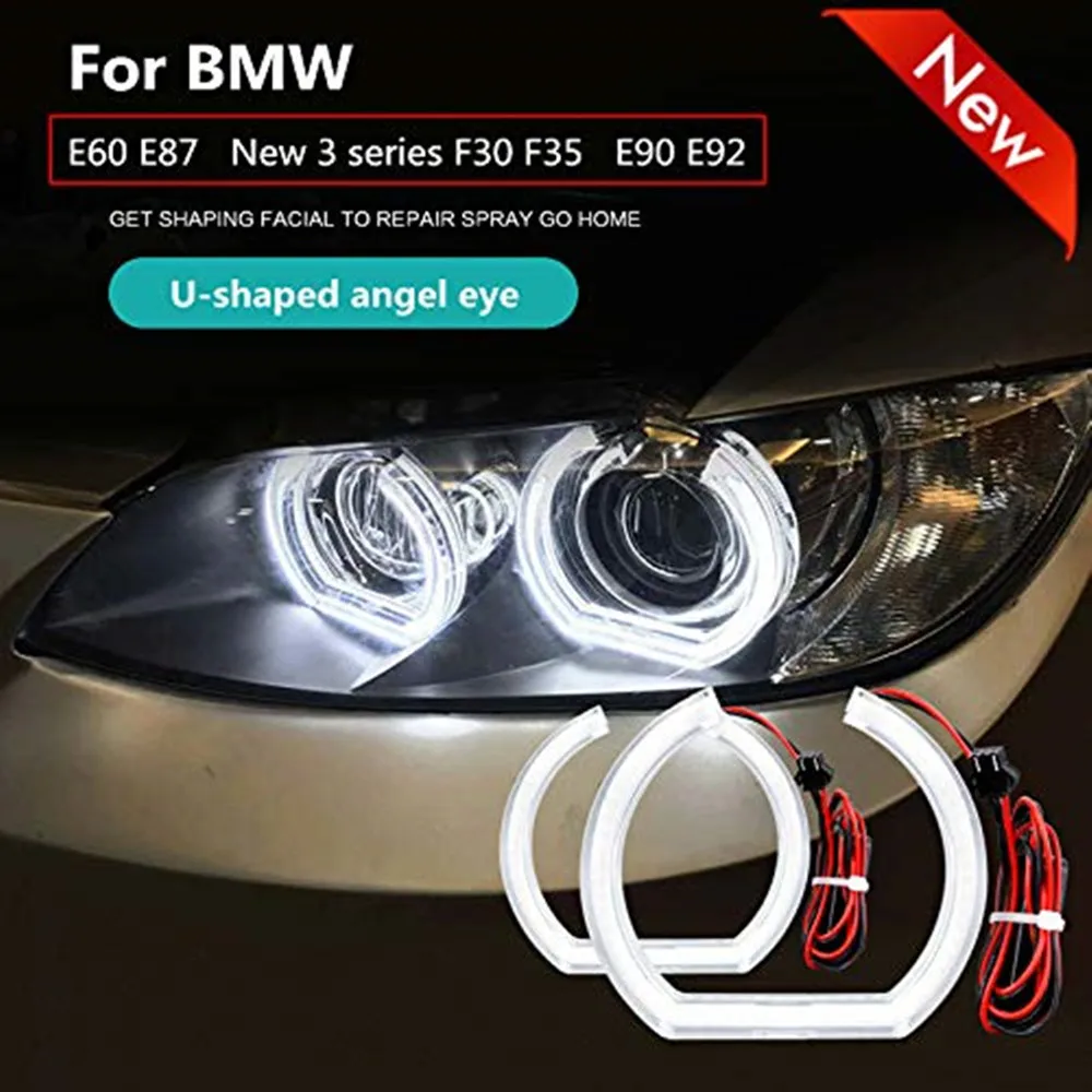 

Suitable For BMW 3 Series E90 E92 F30 F35 E60 E87 M3 M4 Crystal Angel Eye Headlight Ring High Quality And Practical
