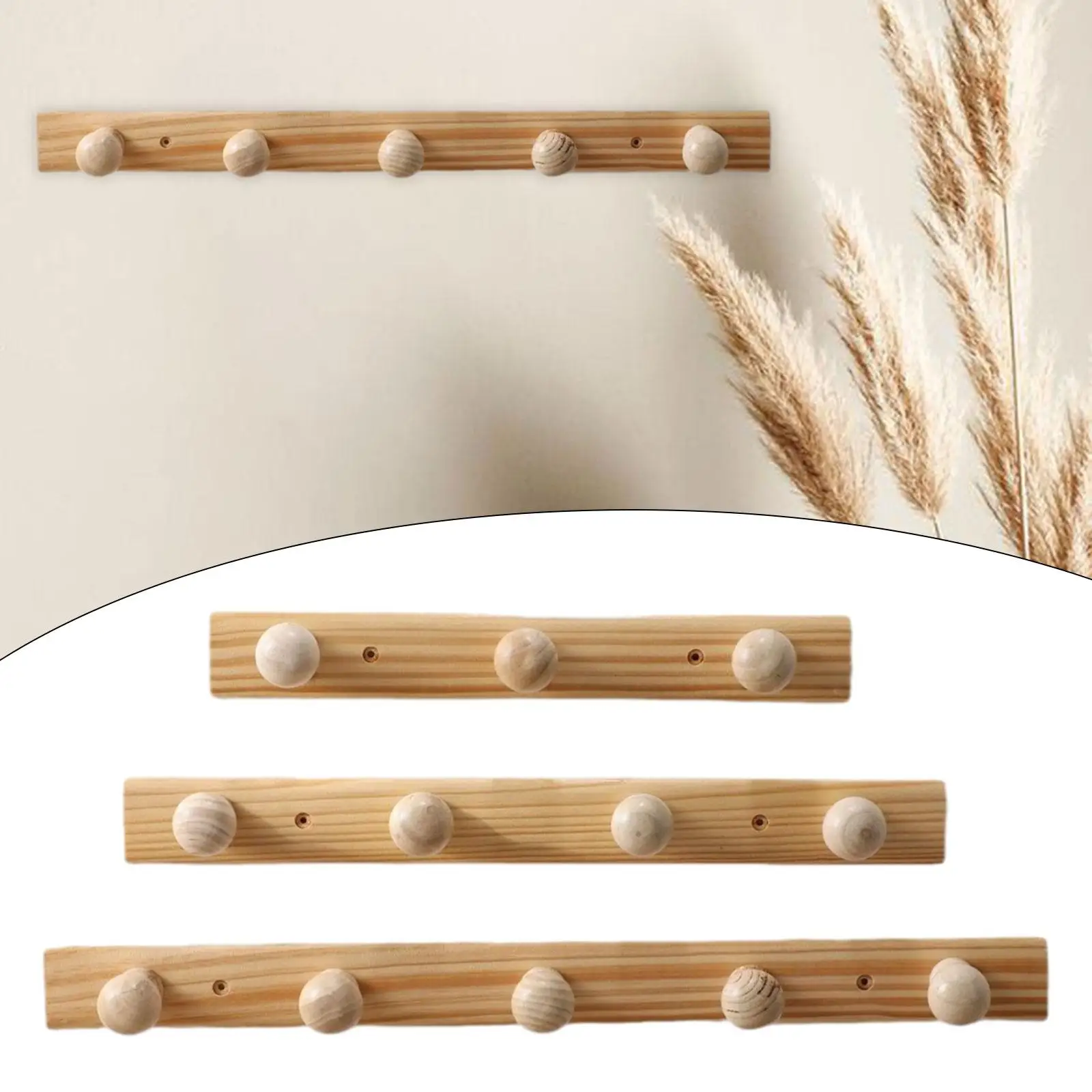 

Деревянные Настенные Крючки Для Одежды, Декоративные Вешалки Для Гостиной, Спальни, Ванной Комнаты