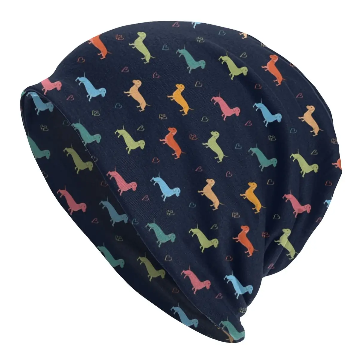 

Dachshund Beanies Caps For Men Women Unisex Hip Hop Winter Warm Knitted Hat Adult Badger Sausage the Wiener Dog Bonnet Hats