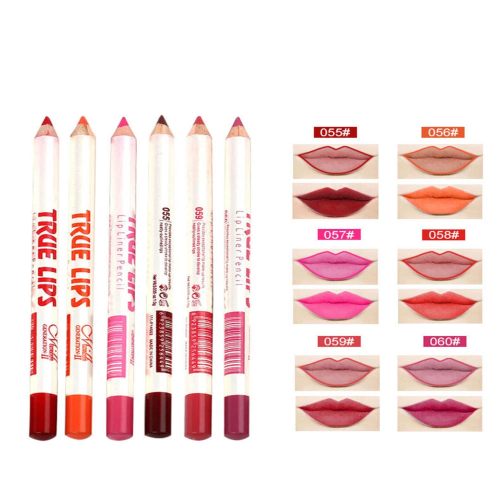 6 шт./набор, Профессиональная деревянная Водостойкая Подводка-карандаш