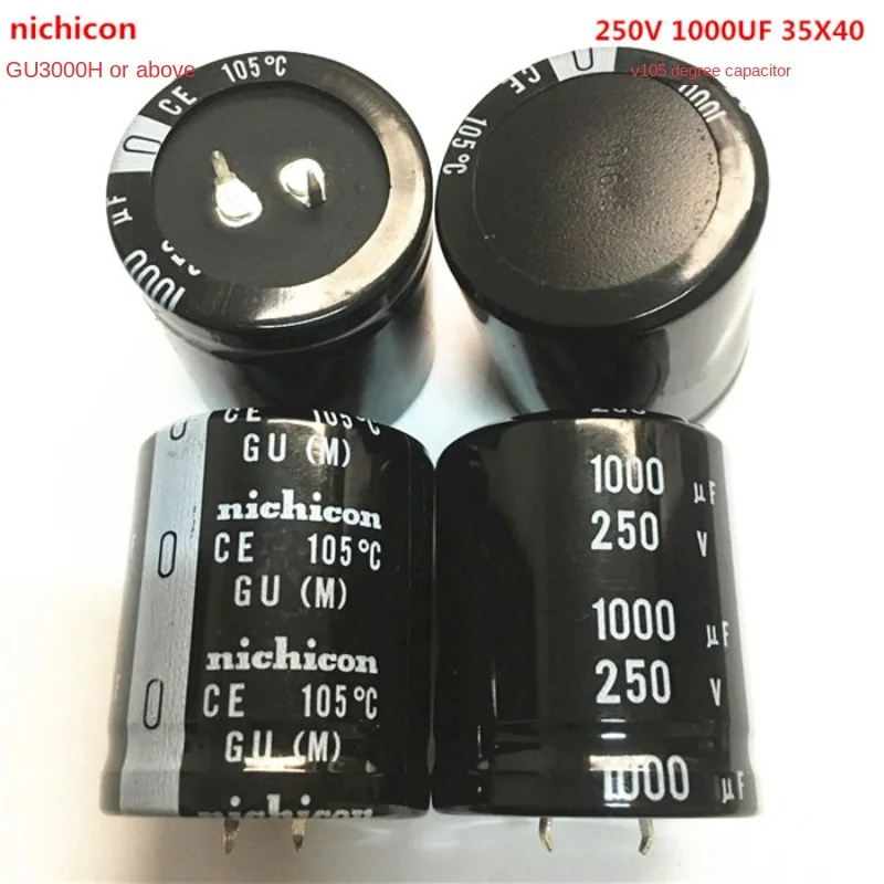 1 шт. 35*40 250V100 0UF электролитический конденсатор 35X40 GU 105 градусов Nichicon 1000UF 250V