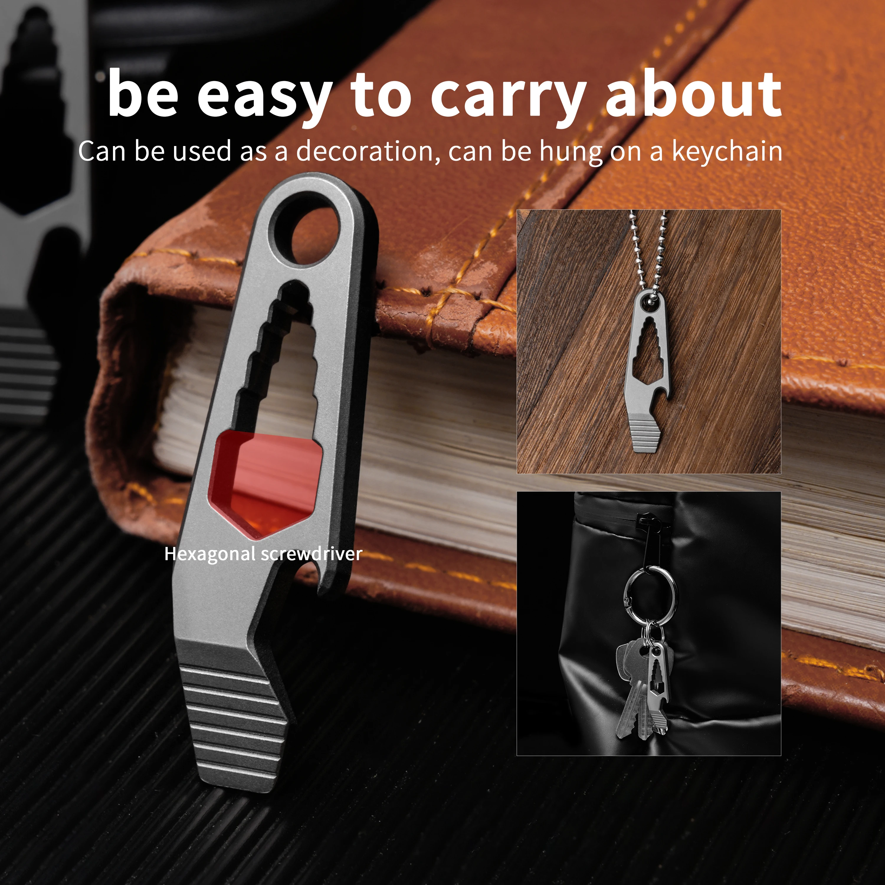 Маленькая титановая монтировка карманный портативный многофункциональный