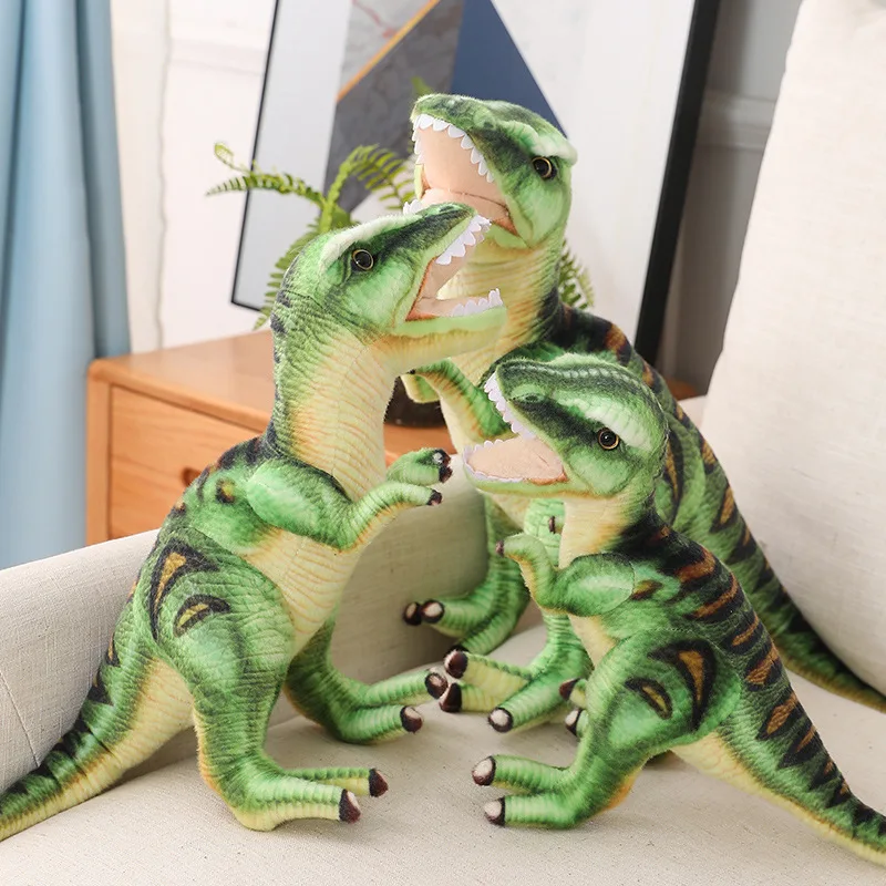 

38/46/54cm Simulation Dinosaur Plush Toy Stuffed Animal Lifelike Tyrannosaurus Rex Pillow Doll Toys for Children Kids Boys Gift