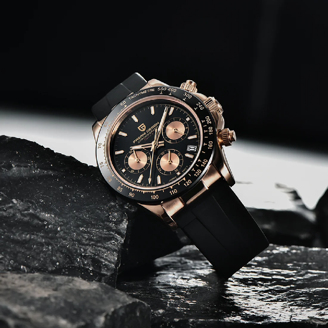 

Часы наручные PAGANI Мужские кварцевые, брендовые Роскошные спортивные водонепроницаемые в стиле милитари, с хронографом, VK63