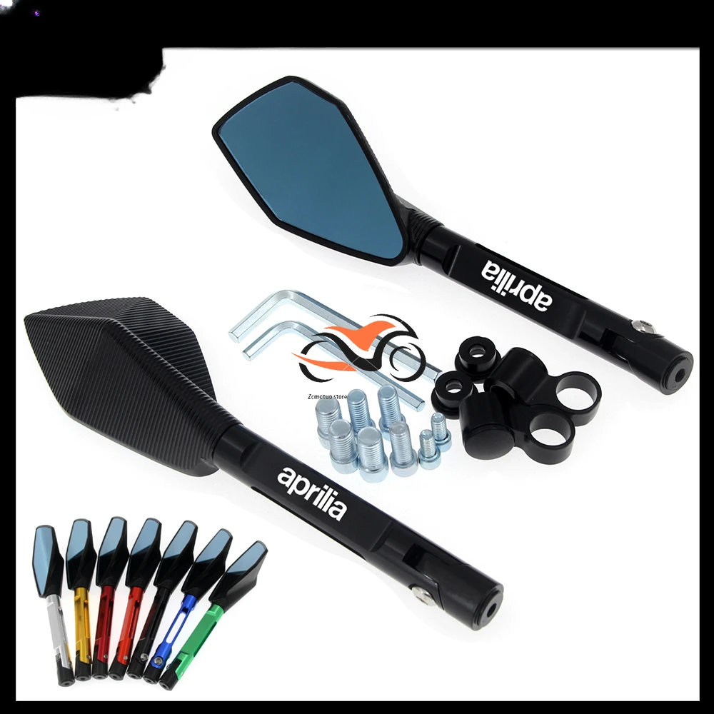 

Aluminum Motorcycle Handlebar Rear View Mirrors Anti-glare Mirror for Aprilia APR150-5V APR300T-V APR150-5AV APR300T-VA APR300TJ