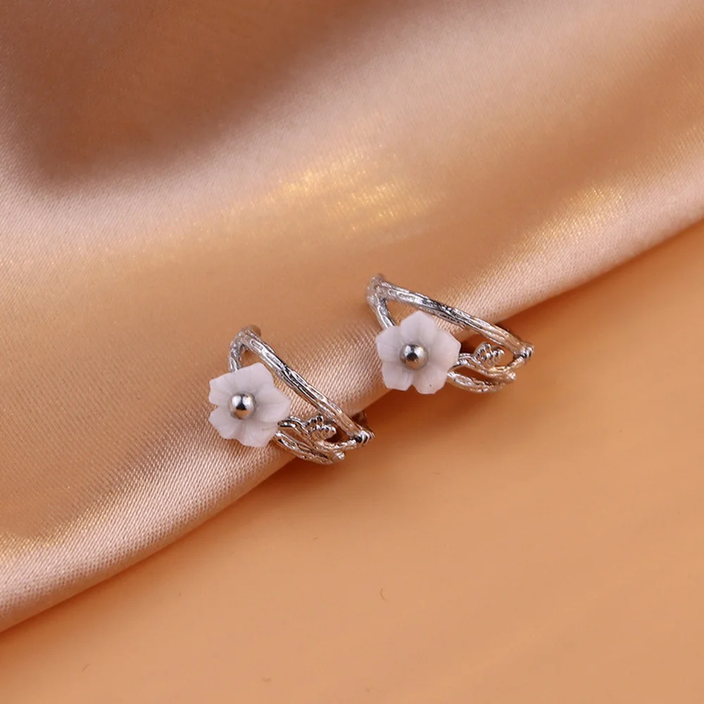 Женские серьги-Клипсы из серебра 925 пробы без перфорации |