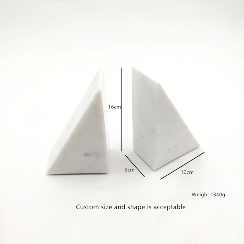 

Wholesale 20 Pairs Customized 1 Pair Of 2 Pieces Modern High End Book Display Custom Book End Stand Bookends