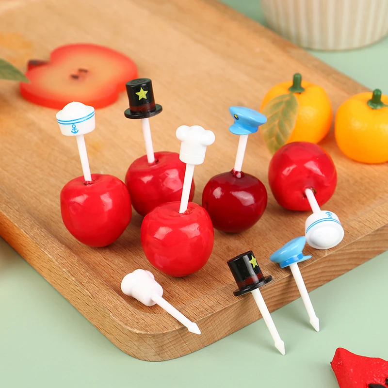 

Children's Food Selection Cartoon Fruit Fork Toothpick For Dessert Accessories