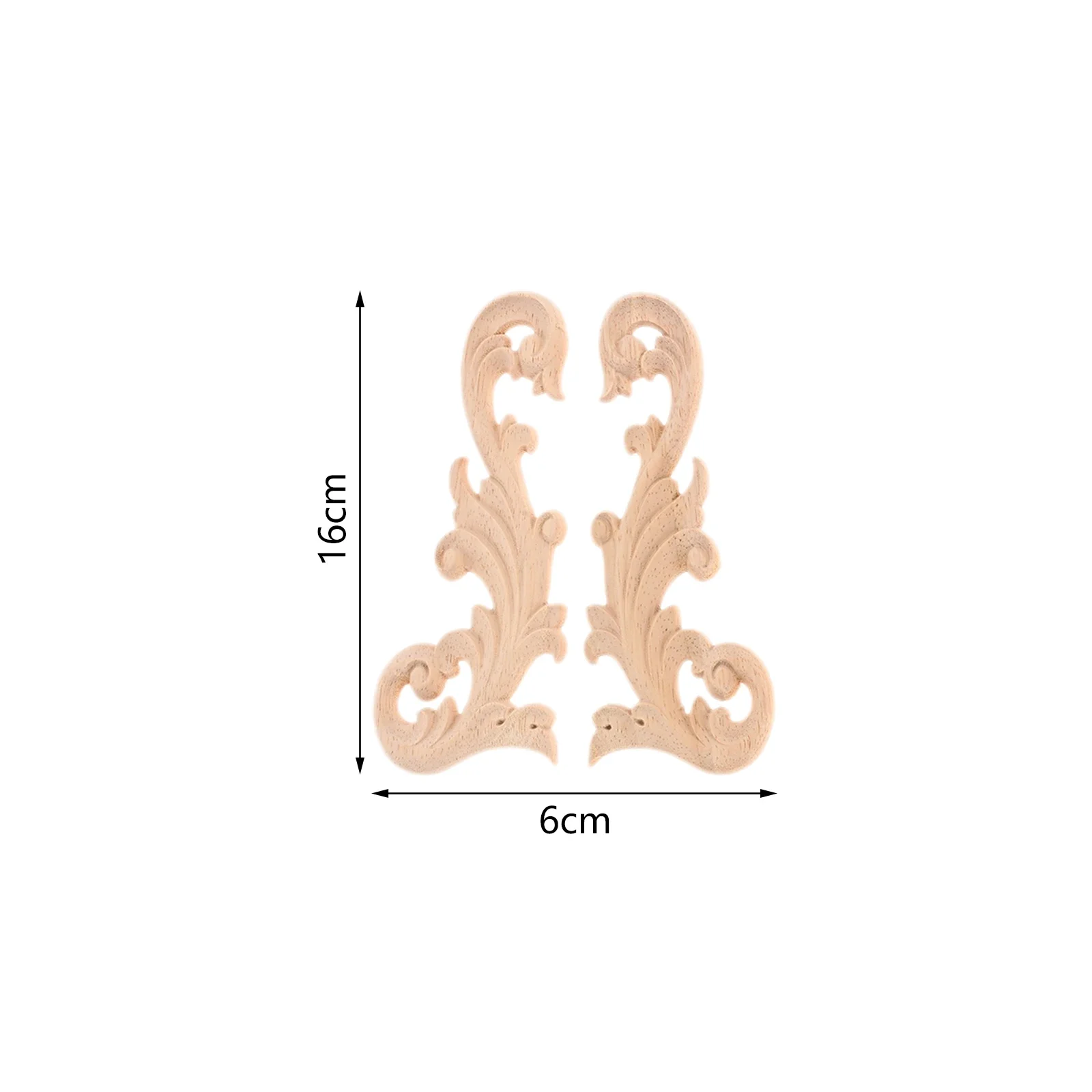 Деревянные угловые накладки 2 шт.