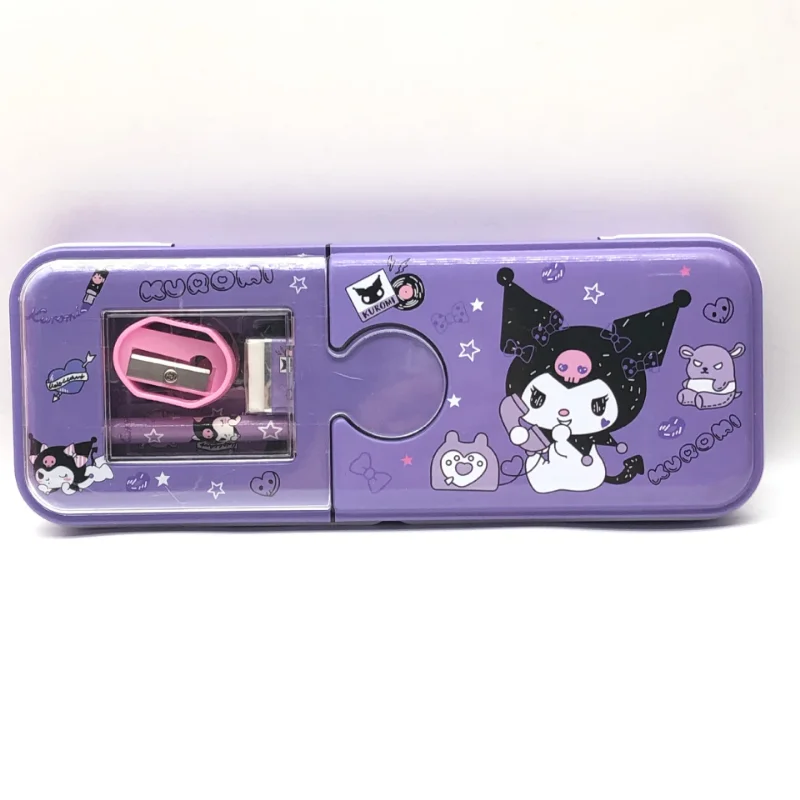 

Sanrio Kuromi My Melody Cinnamoroll Metal Pencil Case Stationery Box Kawaii Cartoon Cute Study Supplies Storage Box Student Gift