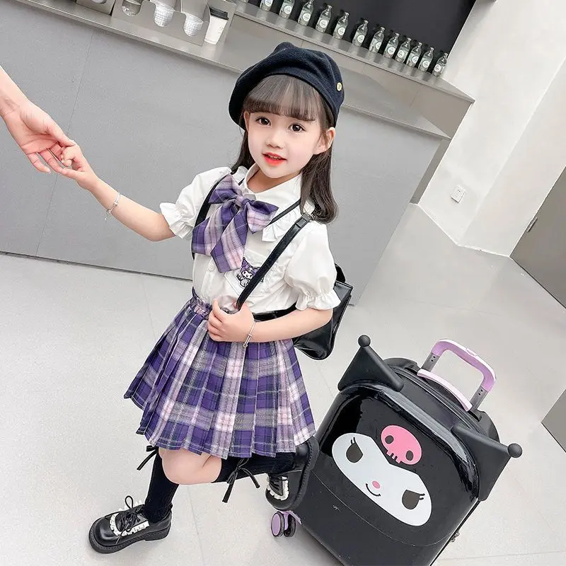 Вечерние платья Sanrio My Melody Kuromi платье принцессы Jk для девочек летнее детское Kawaii с