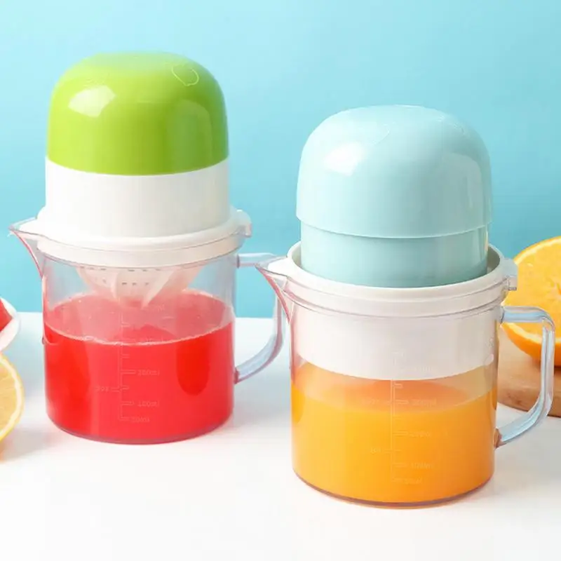 

Small Orange Juicer Mini Citrus Juicer Manual 450ml Citrus Juicer Lemon Reamer With Measuring Cup Orange Grapefruit Lemon Hand