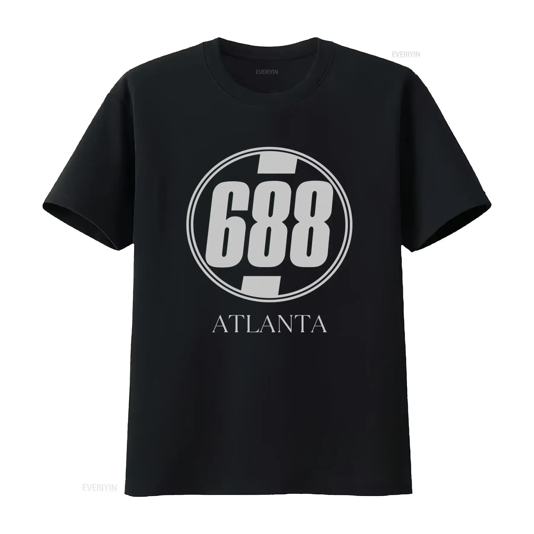 Фото Винтажная футболка 688 Atlanta, вдохновленная фильмом «Беззаботные» (Clueless), с изображением Джоша Пэла Руда, винтажная, с эффектом потертости, повседневная, эластичная, с графическим принтом, слегка состаренная. №1