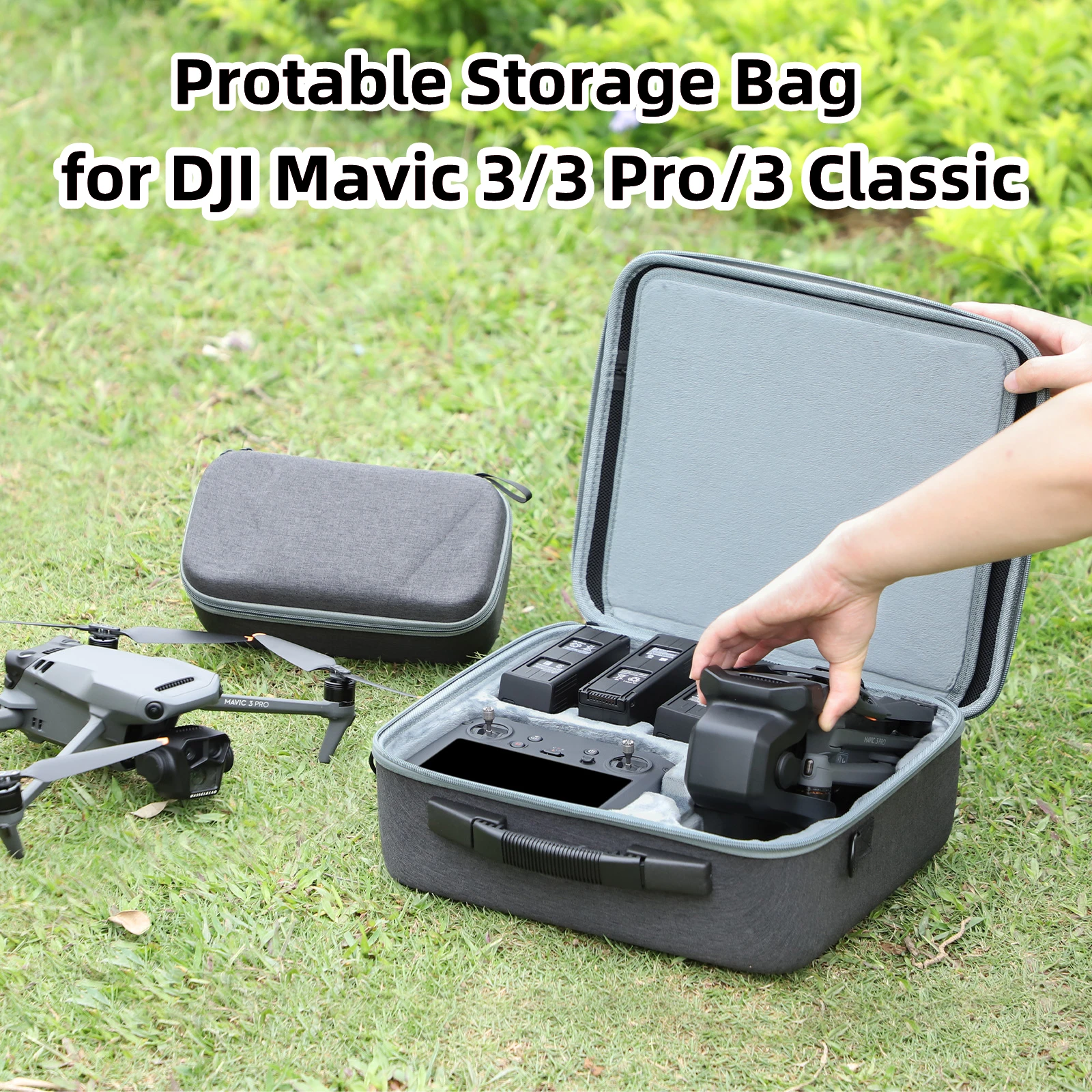 

For DJI Mavic 3/3 Pro/3 Classic Storage Bag Portable Crossbody Set Remote Control Storage Bag Accessory Box