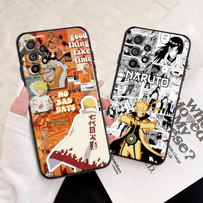 

NARUTO Anime Cartoon For Samsung A11 A21S A31 A32 A41 A51 A71 A52 A72 4G 5G Phone Case Liquid Silicon Back Funda Coque