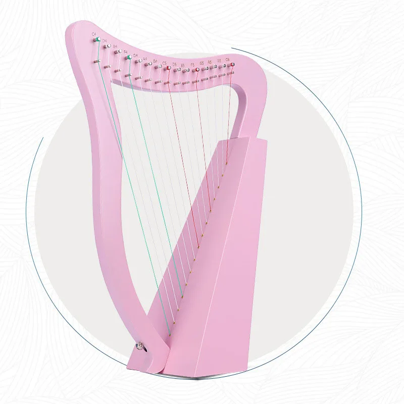 

Профессиональная твердая древесина Lyre Harp, 19 струн, треугольная необычная Харпа, 15 струн, струны для настройки, струны, инструменты