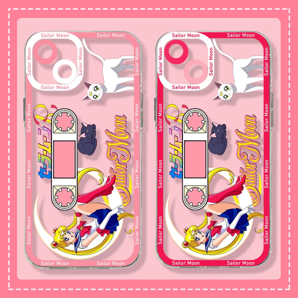 

Cute Sailors Moons Transparent Phone Case For Xiaomi Mi 13 12 11 10 lite 11i 12S Poco M3 M4 F3 MIX 4 Pro Ultra 5G 4G Cover Girl