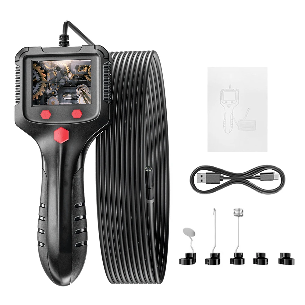 

Sewer Detection USB IP67 Waterproof HD Screen Handheld Pipeline Inspection Adjustable Industrial LED Lights Endoscope Camera