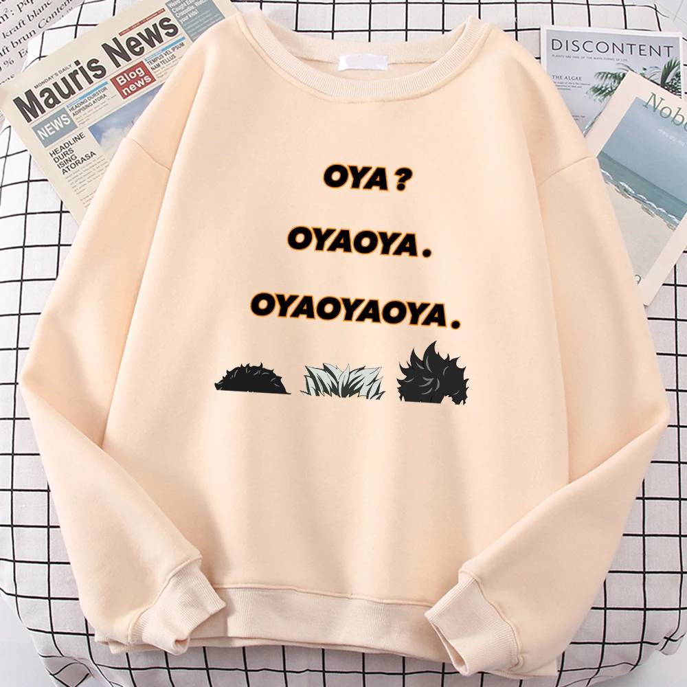 

Мужской флисовый пуловер с длинным рукавом и принтом Haikyuu Oya, теплый осенний свитшот, модная одежда большого размера, мягкие мужские толстовки