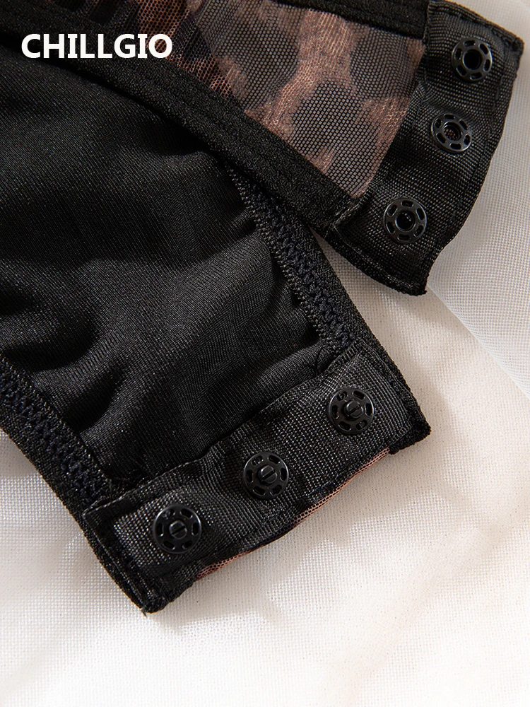 Женский леопардовый комбинезон CHILLGIO сексуальный женский летний модные