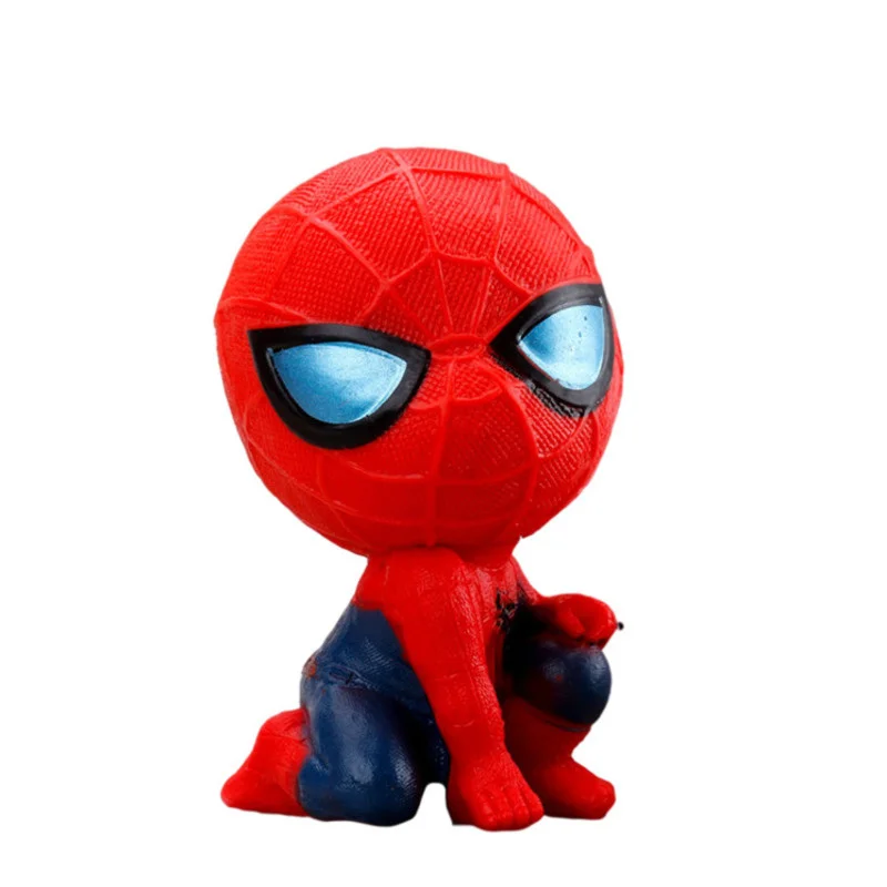 Spider-Man Figure Disney Avengers Marvel Legends Figures 5.5CM PVC Q Version Model Doll Child Toys Kids Gift Car Ornament Figma