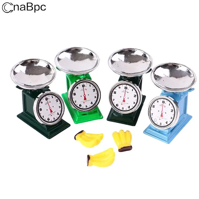 

1:12 Dollhouse Miniature Mini Platform Balance Scale Model Simulation Children Toy Dollhouse Decoration