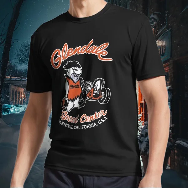 Glendale футболка унисекс с логотипом скоростного центра Забавный размер от S до 5XL