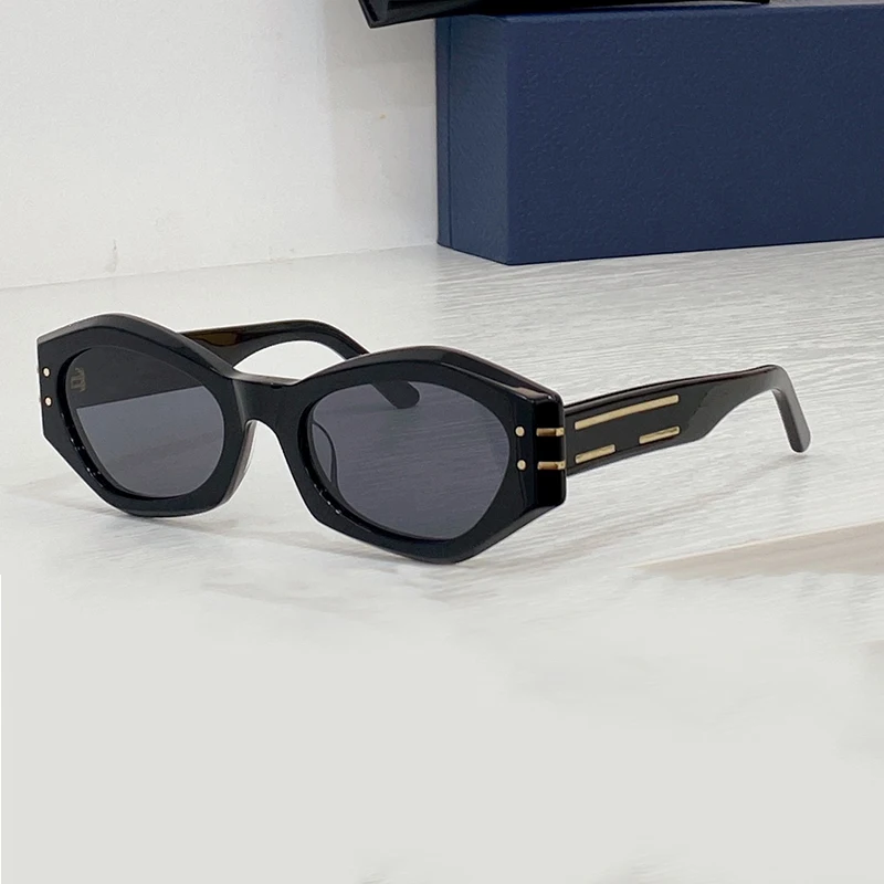 

Fashion Popular Cat Eye Acetate Frame Women Sunglasses Trend Ladies Signature B1u Anti-ultraviolet Luxurious Classic Eyeglasses
