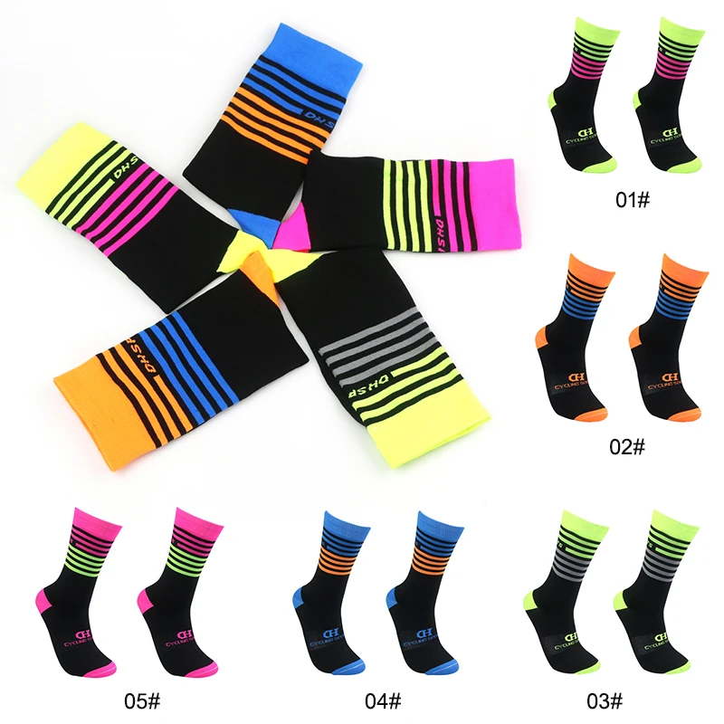 Breathable Cycing Socks Outdoor Sports Socks Compression Stockings for Men Women Comfortable Adult Riding Running Pilates Socks
