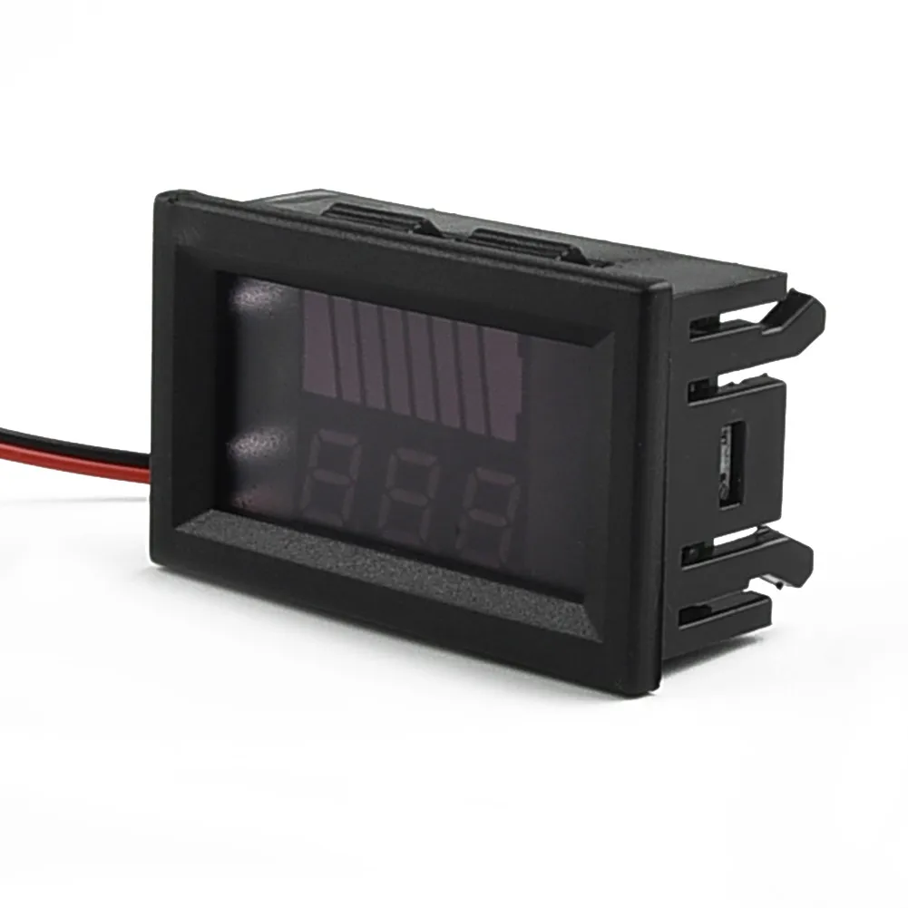 

1PCS Car Ship Motorcycle LED Digital Voltmeter DC 6-100 V Panel Meter Red/Blue/Suitable For Electric Vehicles