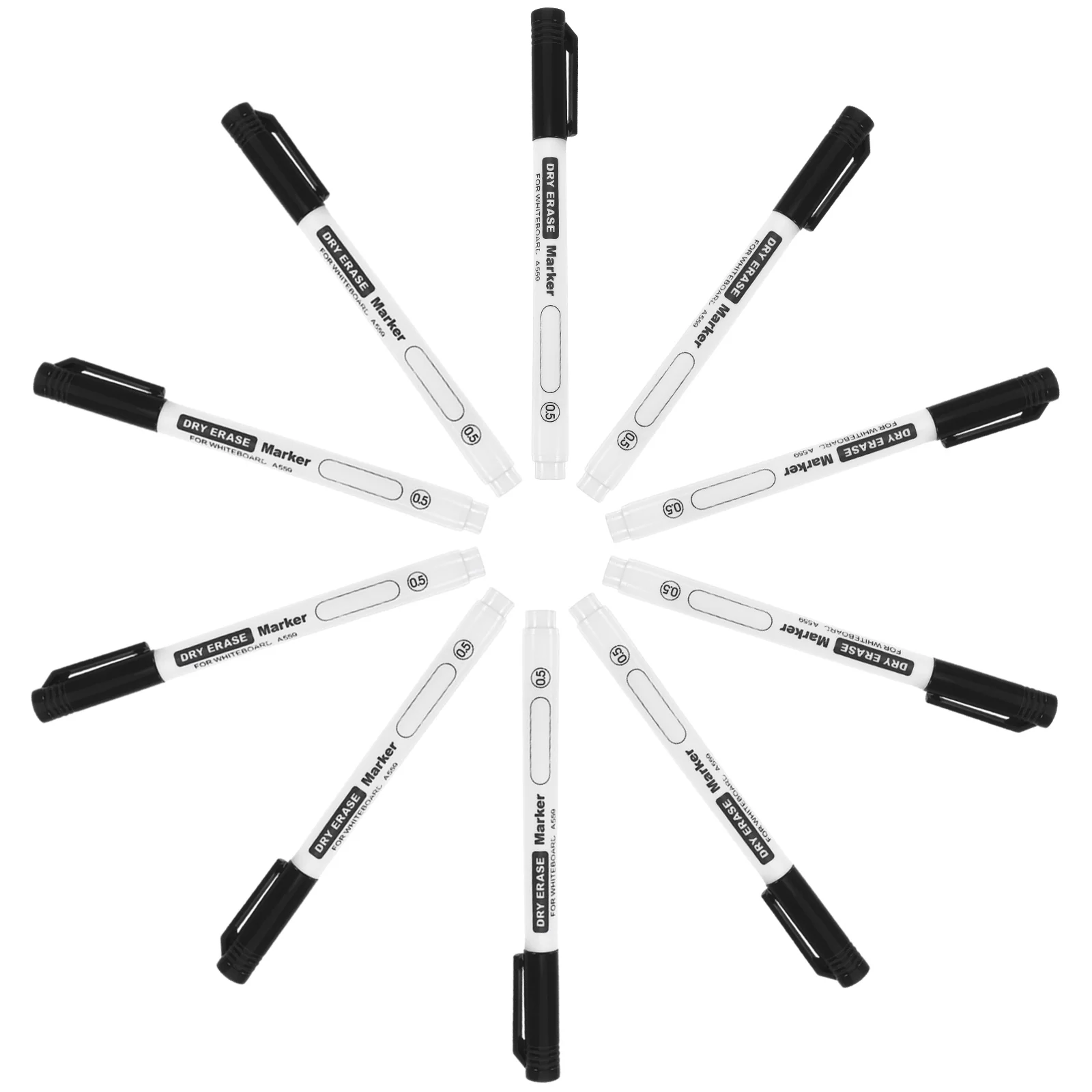 

10 Pcs Dry Erase Markers Thin School Supply Easy Wipe Whiteboard Pen Plastic Writing Graffiti Student