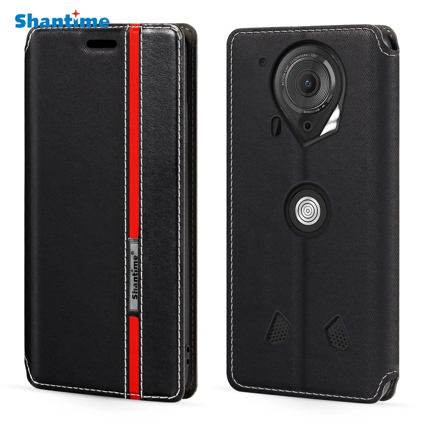 Кожаный флип-чехол с отделением для карт, 5,5 дюйма