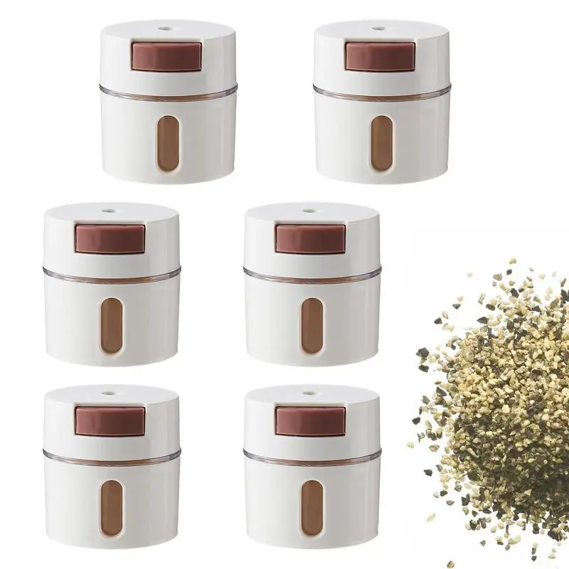 

Salt and Pepper Shakers Quantitative Moisture Proof Salt Shaker 0.5g Metering Seasoning Dispenser Magnetic Pepper Salt Container