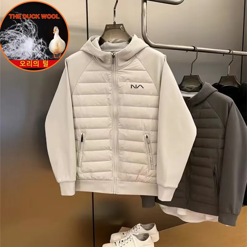 

High quality down jacket Men's Women Winter Thicken keep warm Duck feather Golf Coats unisex golf wear Clothing White duck down