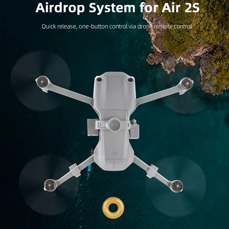 

Airdrop система для DJI Mavic AIR 2/2S Дрон рыболовная приманка обручальное кольцо подарок спасательный ТРОЛЛЕР аксессуары для дрона