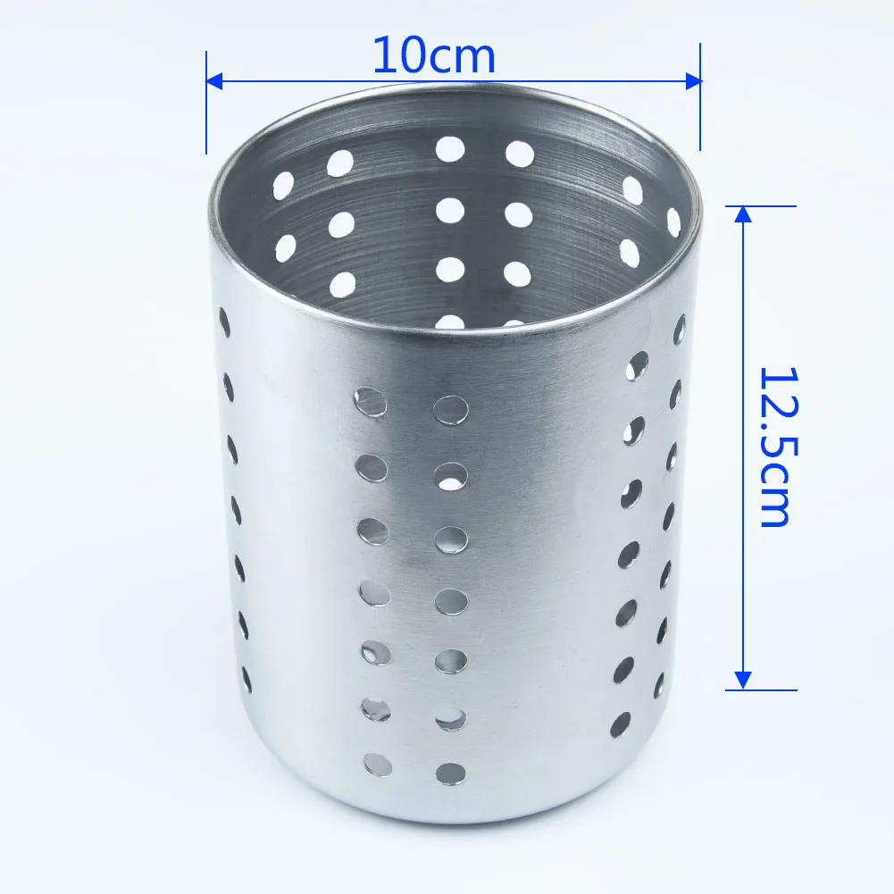 

Drainer Spoon Silver Holes Ventilation Kitchen Holder Utensil Durable Home Cutlery 10x12.5cm Stainless Steel New
