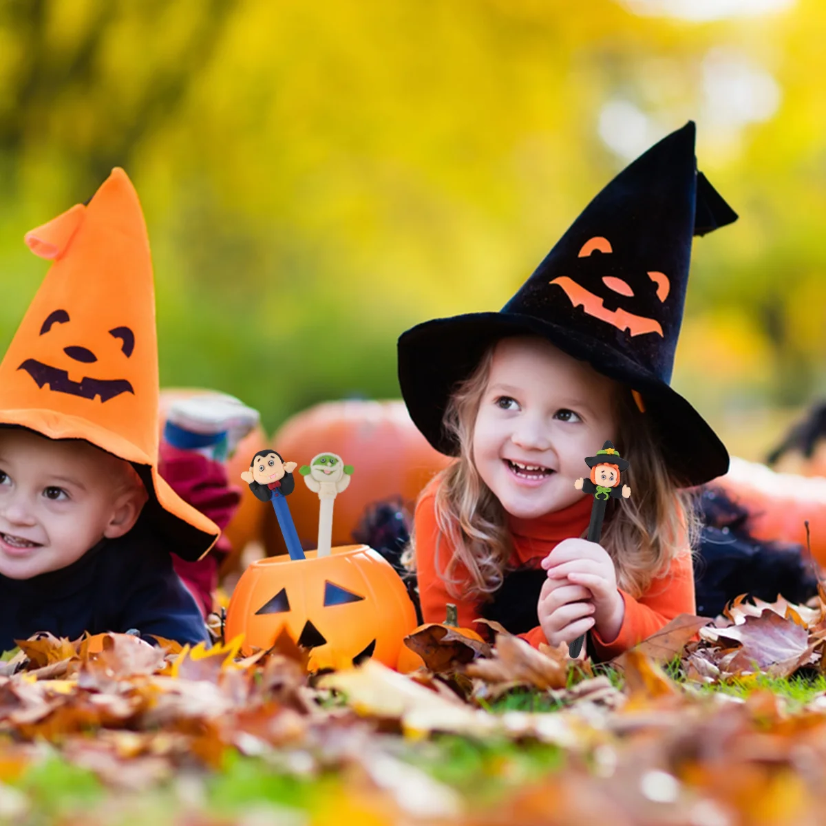 5 шт. шариковая ручка на Хэллоуин забавные ручки креативная полимерная глина