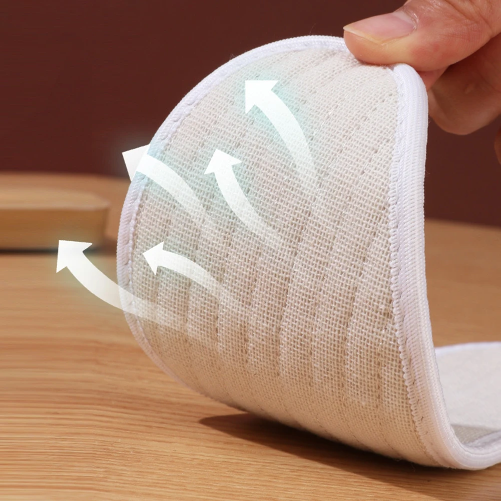 Cotton Linen Insoles Feet Deodorant Breathable Soft Bottom Sole Men Women Shoe Insert Comfortable Sweat-Absorbing Pad Insole