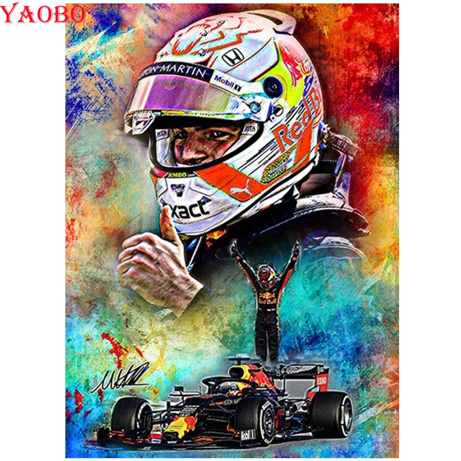 

DIY 5D Diamond Painting Max Verstappen Full Diamond Embroidery Cross Stitch Kits Mosaic Racing Picture Of Rhinestone Decor