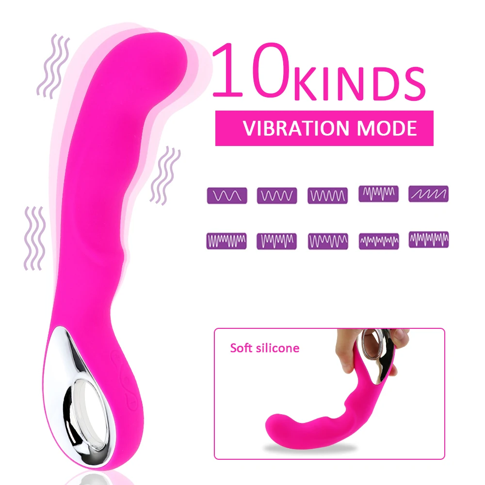 Вибратор для точки G фаллоимитатор AV Rod Magic Wand шокер вагины подзарядка от USB