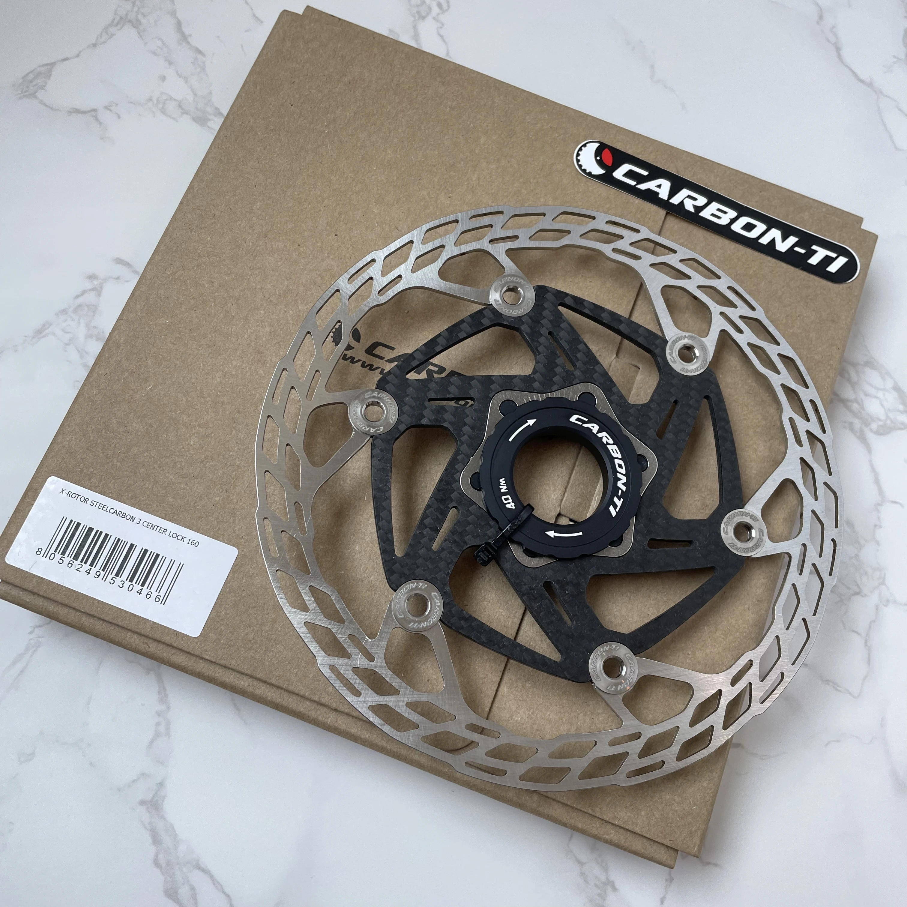 CARBON-TI X-Rotor SteelCarbon 3 140/160/180 мм центральный замок стальная поверхность торможения