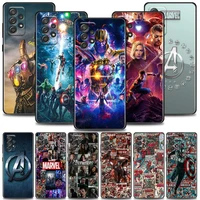 phone case for samsung galaxy a72 a52 a42 a32 a22 a21 a12 a02 a51 a71 a41 a31 a11 a01 silicone cover avengers marvel comics logo