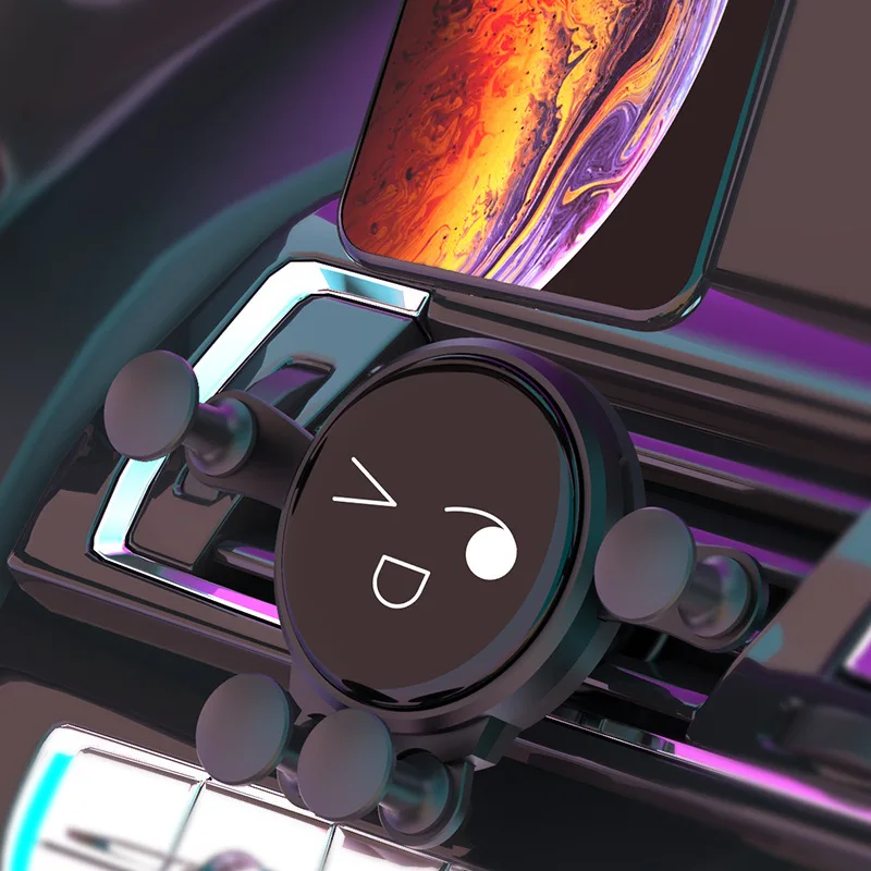 

Gravity Car Phone Holder Auto Air Vent Clip Mount GPS Stand Mobile Cell Phone Stand In Car Support For Xiaomi IPhone Huawei