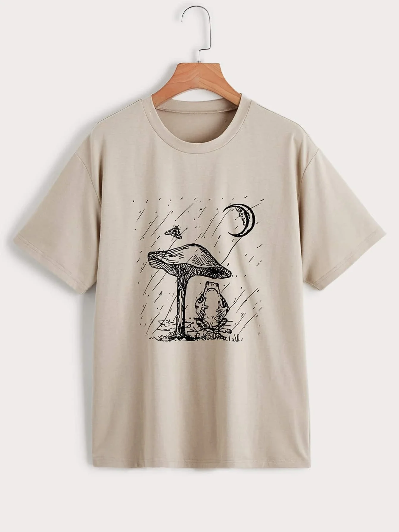 

Mushroom & Frog Print Tee