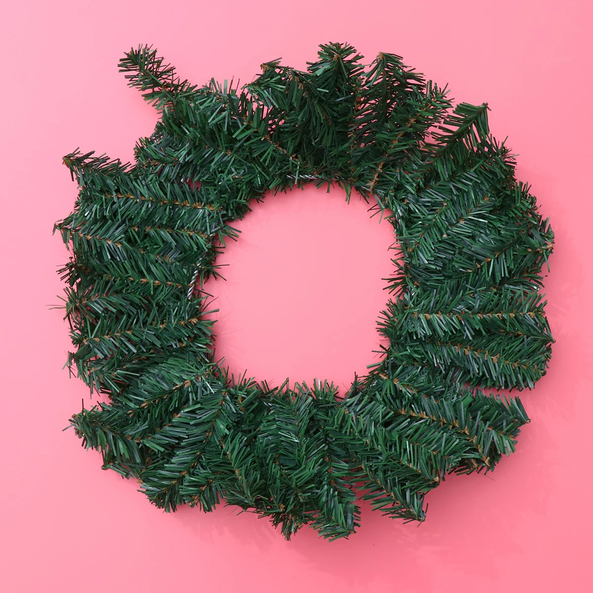 

Green Christmas Wreath Artificial Pine Wreath 40CM Leaf Garland for Front Door Wall Window Xmas Holiday Winter Welcome New Year