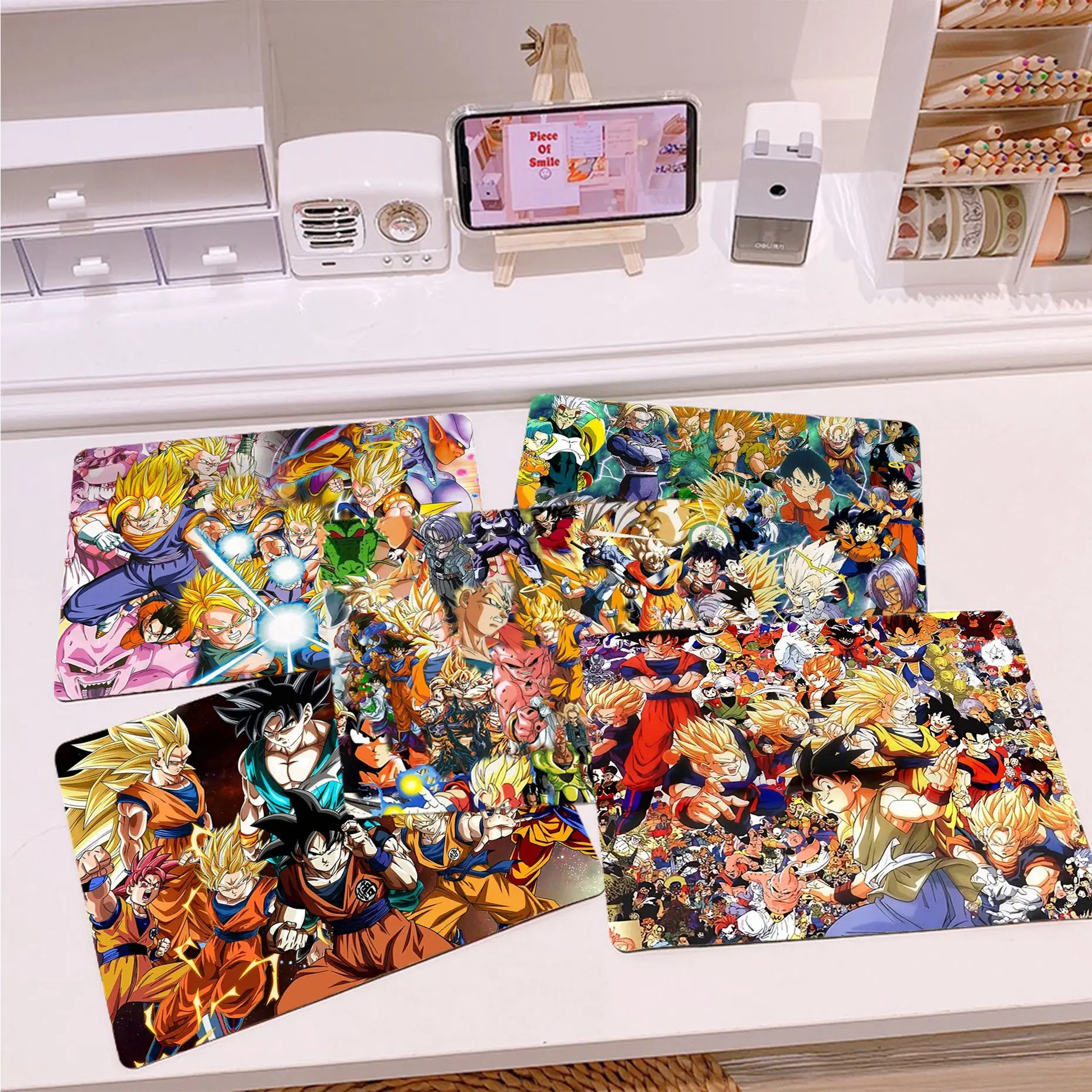 

BANDAI Dragon Ball Super Rubber Small Table Mat Student Mousepad Computer Keyboard Pad Games Pad Desk Mat For PC Gamer Mousemat