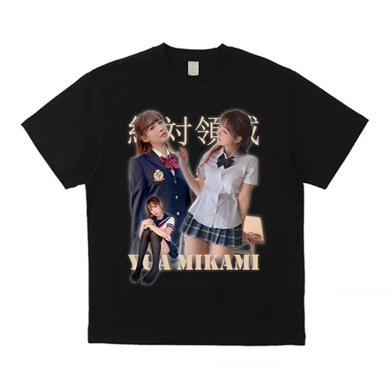 

Y2K High Street Vintage Tees Clothes Women Vanguard T-shirt Short Sleeve Blouse Summer Men's Clothing Japanese Harajuku Street