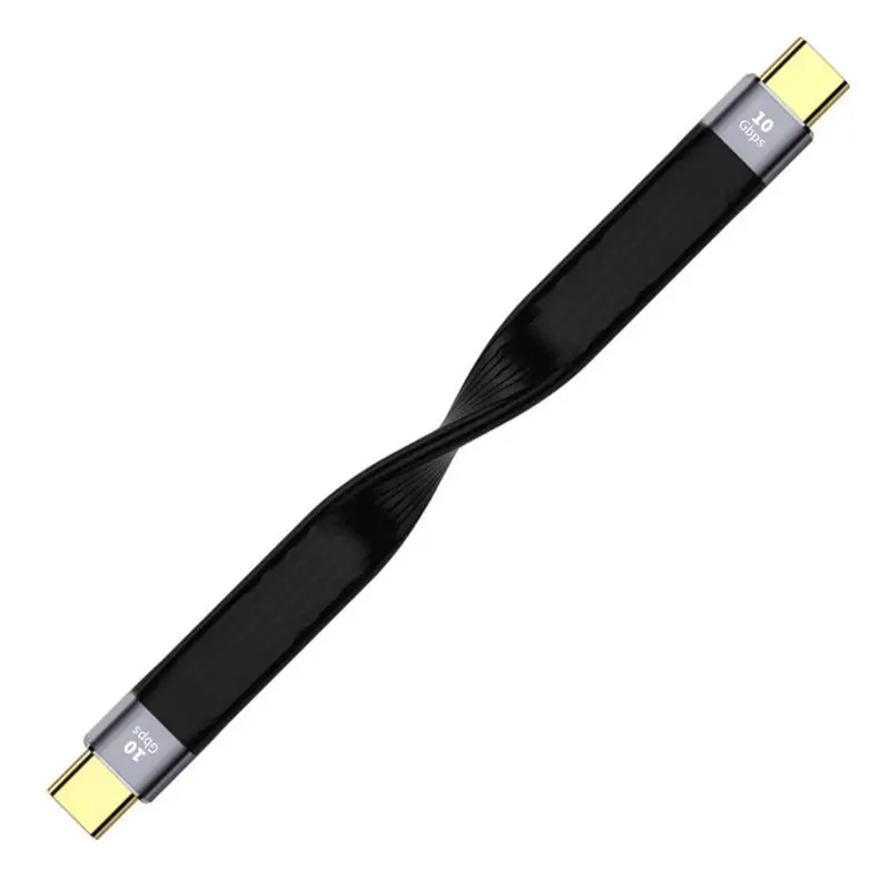 

USB C Cable Type-c FPC Soft Flexible Data Cable 10Gbps PD 100W Fast Charging Wire For IPhone Samsung Xiaomi Display Cable
