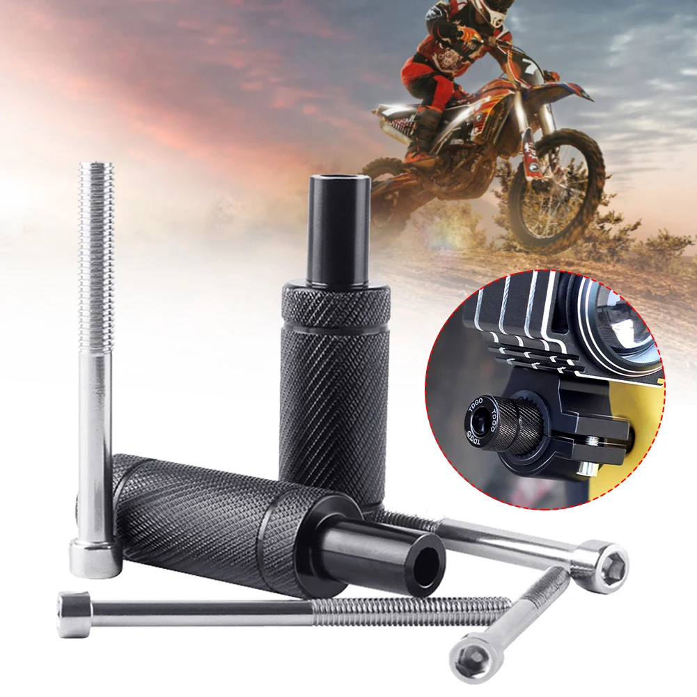 

2Pcs Motorcycle Headlight Mounting Bracket Fender Mudguard Auxiliary Lamp Bracket Non-Slip for M6 M8 Hole Driving Light Bracket